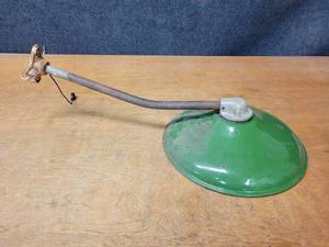 lot 433 image: Antique Porcelain Lampshade w Bar - Shade is about 14 Diameter and Bar is about 18 Long - NO SHIPPING