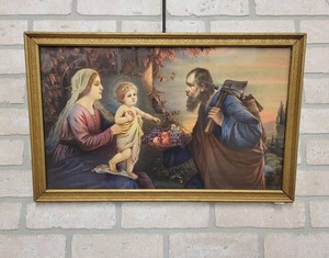 lot 456 image: Framed Religious Picture - About 22 x 14 - NO SHIPPING
