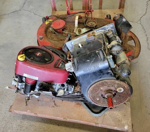 lot 501 image: Kohler Engine, Craftsman Engine and Mower Deck - NO SHIPPING