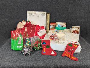 lot 303 image: Large lot of Vintage Christmas Ornaments - circa 1950s - present - NO SHIPPING