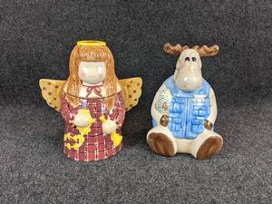 lot 479 image: Pair of Cookie Jars - NO SHIPPING