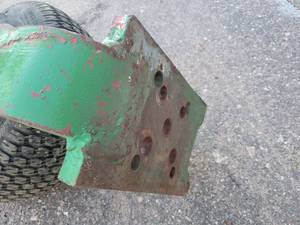 lot 180C image: Heavy Duty John Deere Wheel w 1 Thick Steel Bracket - 20x8.00-10NHS - NO SHIPPING