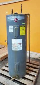 lot 43 image: Performance 50 Gal. Tall 6 Year 45004500-Watt Elements Electric Tank Water Heater (used, works well)
