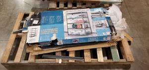 lot 14 image: Whalen 5-Shelf Heavy Duty Steel Shelving Unit, 48 W x 24 D x 72 H, Black (Incomplete for parts)