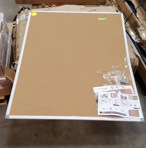 lot 29 image: Board2by Cork Board Bulletin Board 36 x 48 (Bent)