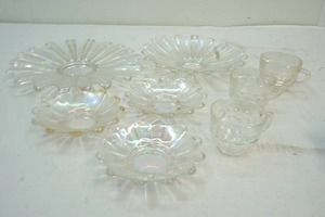iridescent glass set