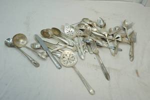 silverplated silverware