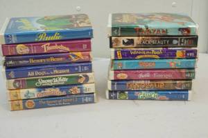childrens VHS tapes