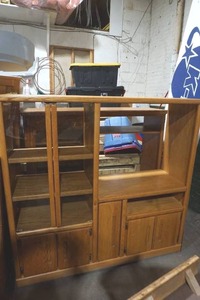oak entertainment center