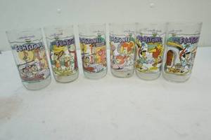 vintage Flinstones glasses