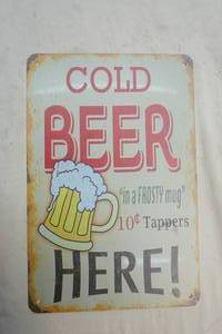 metal sign