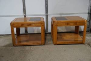 wood end tables