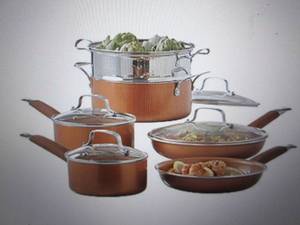 9-pc nonstick ceramic aluminum  coo...