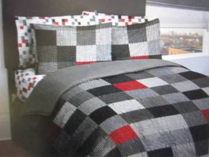 geo blocks black 5-pc bed set twin ...