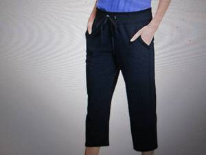 hanes womens french terry capri pan...