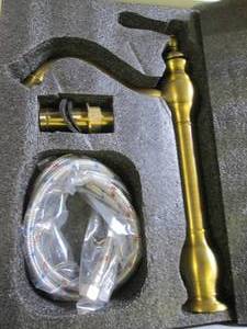 single handle antique brass faucet ...
