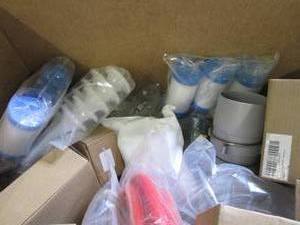 lot of plumbing supplies ...