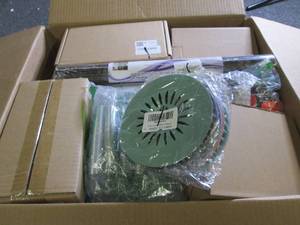 box of home improvement items
