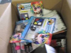 lot of halloween makeup ...