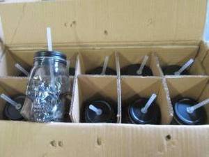 lot of 10 skull sippers ...