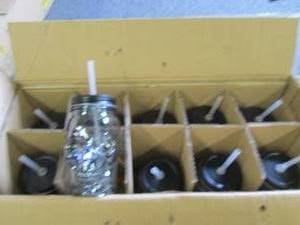 lot of 10 skull sippers ...