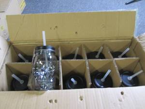 lot of 10 skull sippers ...
