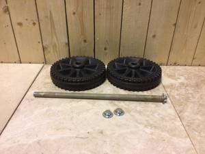 Toter Replacement Wheel Kit for 32 Gal. Two Wheel Trash Can Customer Returns See Pictures