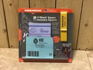 Swanson 7 in. Speed Square, Rafter  Carpenter Square Layout Tool with Black Gradations and Speed Clip