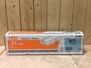 HDX 12 ft. W x 400 ft. L 0.31 mil High Density Painters Plastic Sheeting