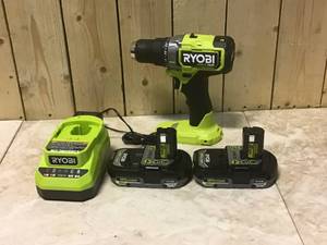 RYOBI ONE HP 18V Brushless Cordless 12 in. DrillDriver Kit with (2) 2.0 Ah HIGH PERFORMANCE Batteries, Charger