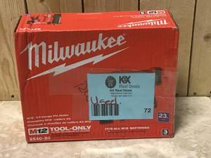 Milwaukee M12 12-Volt 23-Gauge Lithium-Ion Cordless Pin Nailer (Tool-Only)  USED