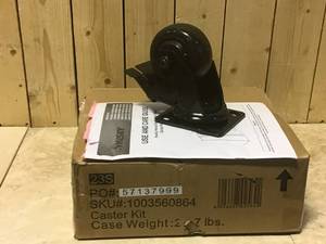 Husky 4 in. Caster Kit for Heavy Duty Welded Steel Garage Base Cabinets
