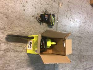 RYOBI 40V Brushless 14 in. Cordless Battery Chainsaw with 4.0 Ah Battery and Charger