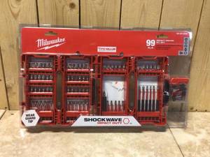 Milwaukee 48-32-4088 SHOCKWAVE Impact Duty Steel Driver Bit Set (99-Piece), Customer Returns See Pictures
