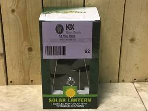 Go Green Power 30-LED IndoorOutdoor Rechargeable Solar Lantern Customer Returns See Pictures