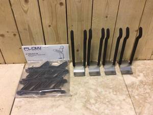 Modular Garage Wall Panel Set with Storage Hooks in Black (14-Piece) Customer Returns See Pictures