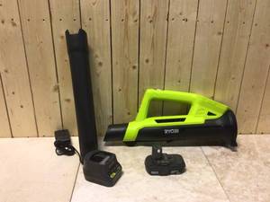 RYOBI ONE 18V 90 MPH 200 CFM Cordless Battery Leaf BlowerSweeper with 2.0 Ah Battery and Charger Customer Returns See Pictures