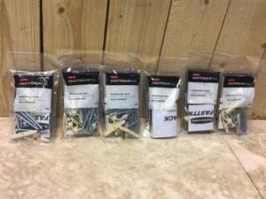 Rubbermaid FastTrack Garage Rail Hardware Pack Customer Returns See Pictures