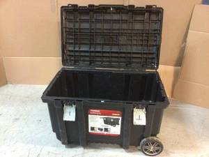 Husky 37 in. Rolling Tool Box Utility Cart Black Customer Returns See Pictures