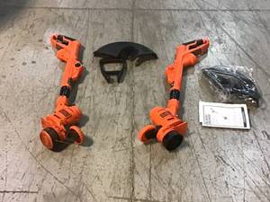 BLACKDECKER 14 in. 6.5-Amp Corded Electric Straight Shaft Single Line 2-in-1 String Grass TrimmerLawn Edger Customer Returns See Pictures