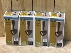 Lot of 4 Hampton Bay Flex Bronze LED Metal Track Head Light Customer Returns See Pictures