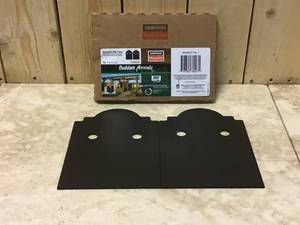 Outdoor Accents Mission Collection ZMAX Black Post Base Side Plate for 6x Lumber (2-Pack) Customer Returns See Pictures