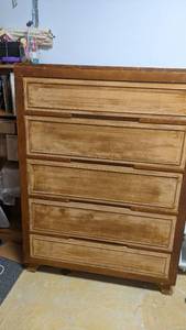 lot 15 image: Beautiful Wooden Dresser- 47.5 x 20 x 34.5