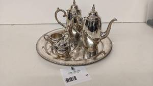 lot 53 image: Stunning W.M. A Rogers by Oneida Silversmiths Silver Plated Tea Set