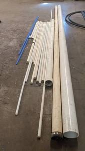 lot 06 image: Large Selection of Assorted PVC Piping- Great for Construction,  Contractors, Plumbers, Home Projects