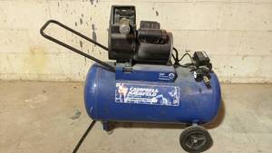 lot 57 image: Working Campbell Hausfeld 5HP 20 Gal Compressor