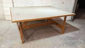 lot 88 image: Professional SewingCutting Table- From a Renowned Fashion Studio
