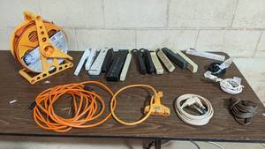 lot 89 image: Huge Collection of Power Strips and Extensions Chords for Industrial and Home Use