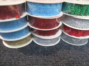 12- 9ft Rolls Die Cut Assorted Ribb...