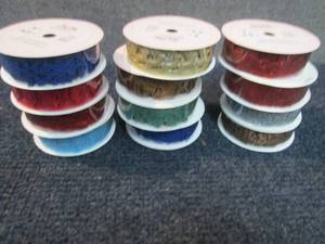 12- 9ft Rolls Die Cut Assorted Ribb...